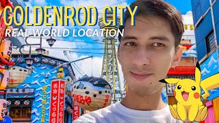 Goldenrod City  Osaka  Real Life Pokemon Location of Johto Region Japan [upl. by Nylesoy731]