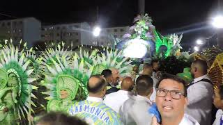 Carnaval 2024  Santos  Largada do desfile da Unidos dos Morros [upl. by Judson]