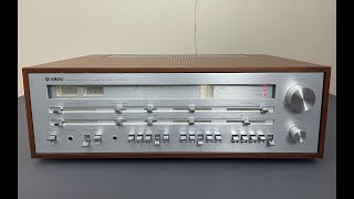 Yamaha CR1000 Vintage Receiver  Demo video after repair amp restoration [upl. by Bollen]