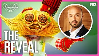 The Reveal Joe Bastianich is Spaghetti amp Meatballs Season 11  The Masked Singer [upl. by Elocim818]