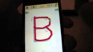 Alphabet Tracing app review  for iphone ipod touch [upl. by Friedrick]