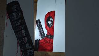 sketch of DEADPOOL ✨ shorts youtubeshorts [upl. by Rannug329]