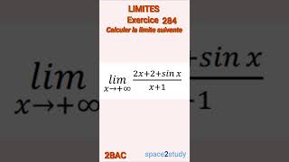 Exercice 284 Limites 2BAC Maths [upl. by Galan]