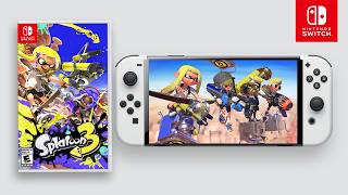 Splatoon 3 on Nintendo Switch OLED Handheld [upl. by Esineg362]