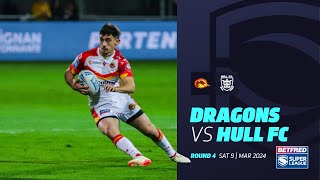 Highlights  Catalans Dragons v Hull FC  2024 Betfred Super League Round 4 [upl. by Andriana]