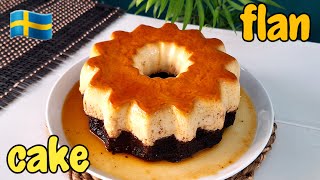 🇸🇪🤌 The best and most delicious flan cake recipe is here [upl. by Nylzzaj]