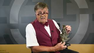 Lot 111 Large Roman Bronze Staff Finial with Bust of Serapis with Tim Wonnacott [upl. by Sherborn]