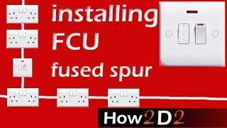 Fused connection Unit Wiring FCU How to wire Fused Spur [upl. by Larisa66]