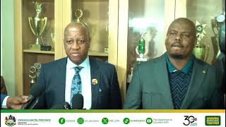 Watch KZN Premier and MEC for Education Mr Sipho Hlomuka being interviewed [upl. by Eceertal]