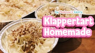 Resep Klappertaart Homemade Tanpa Oven  No Bake Klappertaart Recipe [upl. by Sacksen]