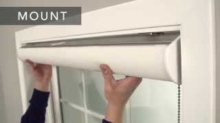 How to Install SolarRoller Shades with ContinuousLoop Lift and Cassette Valance – Inside Mount [upl. by Nahsab]