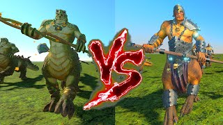 Zoats VS Dragon Ogres Total War Warhammer 3 [upl. by Rellim264]