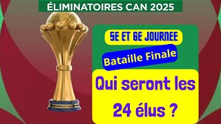 QUALIFICATIONS CAN 2025 La Bataille Finale des Éliminatoires commence Qui seront les 24 élus [upl. by Oakie]