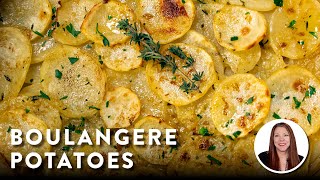 Easy amp Delicious Boulangere Potatoes Side Dish Recipe with Thyme amp Garlic GlutenFree DairyFree [upl. by Netloc]