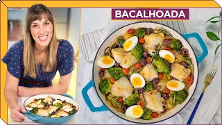 BACALHOADA COM BATATAS AO MURRO I Receitas e Temperos [upl. by Jilleen]