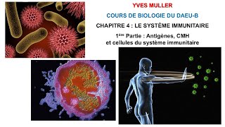 Chapitre 4  1ère Partie  Antigènes CMH et cellules du système immunitaire  Cours de Biologie [upl. by Meeharbi]