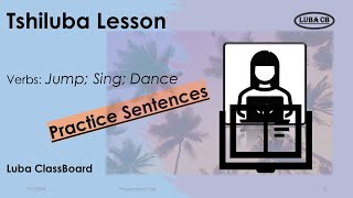 Tshiluba Lesson 11 Verbs and Sentences [upl. by Sagerman]