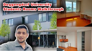 DIT Deggendorf University 🎓 International Students Apartments Walkthrough  DIT Students Rooms 2023 [upl. by Leola]