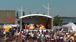 Protest gegen Angela Merkel in BitterfeldWolfen Sachsen Anhalt 29082017 [upl. by Venita497]