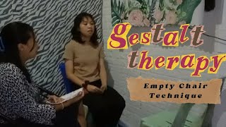 Gestalt Therapy Empty Chair Technique by Quimno and Sibua [upl. by Aimet973]