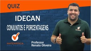 Quiz IDECAN sobre CONJUNTOS E PORCENTAGENS [upl. by Artcele117]