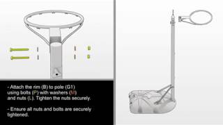 How to assemble your NET1 Netball System [upl. by Enneillij]