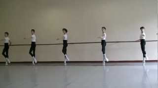 Bolshoi Ballet Academy 5to año varones  Examen final 2012 Barra [upl. by Loise]