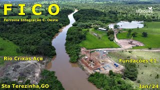 FICO  STA TEREZINHA DE GOIÁS  PCT3  PI GO154PONTE RIO CRIXÁS AÇU  Obras Parte 10  4k [upl. by Zosi591]