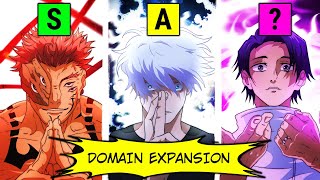 I Ranked Each Domain Expansion in Jujutsu Kaisen… Here’s the Best [upl. by Ddot91]