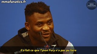 Francis Ngannou sexprime après son KO contre Anthony Joshua traduction française [upl. by Albie]