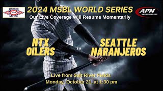 SEATTLE VS NO TEXAS OILERS  2024 MSBL WORLD SERIES [upl. by Anelec893]