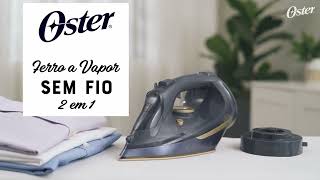 Ferro a Vapor Sem Fio 2 em 1 Oster® [upl. by Kailey]