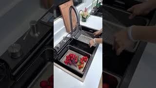 Kitchen stainless steel multifunctional sink [upl. by Ellinad207]