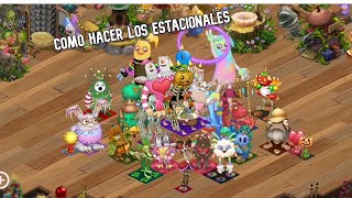 como hacer a todos los estacionales principales  my singing monsters [upl. by Ayanahs109]