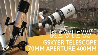 Gskyer Telescope 70400 Astronomical Refracting Telescope [upl. by Agathe]