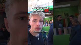 Manger pour 1€ au Maroc meilleur street food Marrakech 🇲🇦 [upl. by Holihs]