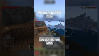 Minecraft but I have gun 😂😱 minecraft shorts [upl. by Ravi]