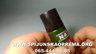 SUZAVAC  BIBER SPREJ  NAJACI  SUZAVCI  NATO 60ml [upl. by Barbey]