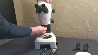 Leica S9i stereo microscope hardware installation part 1 [upl. by Aicemed558]