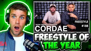 FREESTYLE OF THE YEAR  Rapper Reacts to Cordae  LA Leakers Justin Credible Freestyle REACTION [upl. by Gnort]