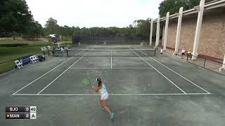 Mirjam Bjorklund v Maegan Manasse  singles  W100 PALM HARBOR [upl. by Nadya637]