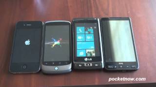 Windows Phone 7 Startup Speed Test  Pocketnow [upl. by Porush]