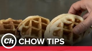 4 Quick Desserts to Make in Your Waffle Maker  CHOW Tip [upl. by Selegna]