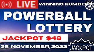 Powerball Lottery Nov 28 2022 – Next Estimated Jackpot Prize 48 Billions [upl. by Erdna678]