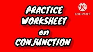 Conjunction worksheet for class 2 and 3 english conjunction cbse nep [upl. by Ecitnirp]