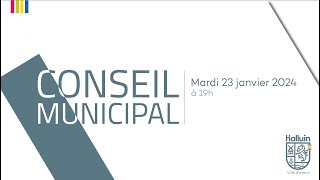 Conseil Municipal du 23 janvier 2024 [upl. by Itsuj]