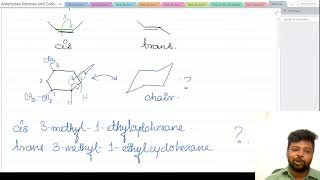 Cyclohexane  Conversion of 2D to chair form and Questions [upl. by Pieter]