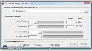 Esportazioni dati Filconad Padial EDI Indicod dal Gestionale 1 Zucchetti [upl. by Hanimay]