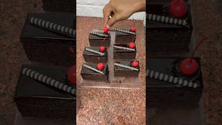 Tasty dark chocolate pastry cutting recipe darkchocolate chocolaterecipe shorts trending [upl. by Adok]