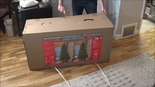 Costco 75 PreLit LED Christmas Tree Item 2006005 2020 Model Assembly and Review [upl. by Aliemaj]